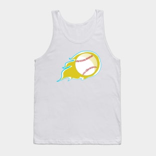 Baseball Comet Fireball Tank Top